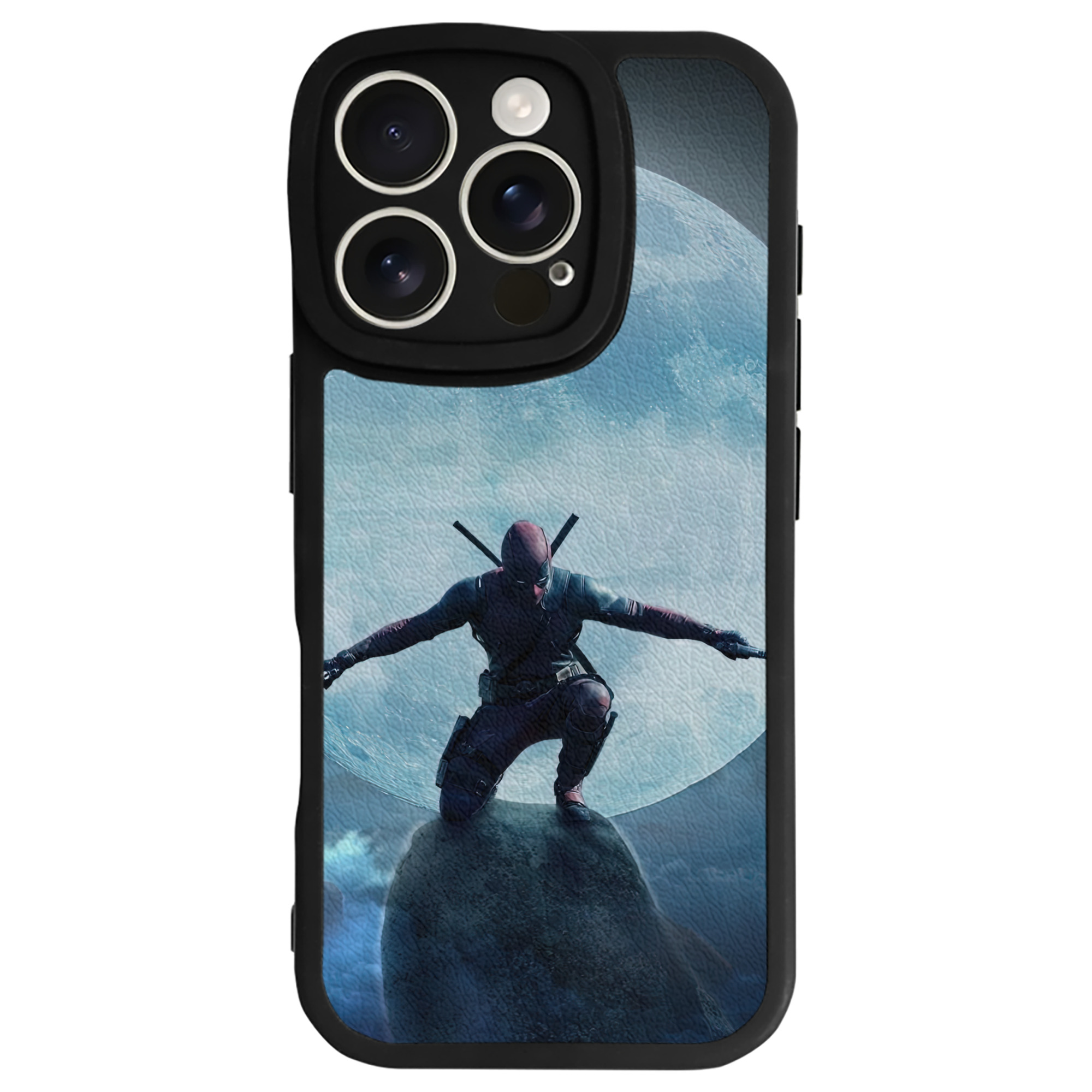 （画像用） Deadpool デッドプール 【iPhone 16シリーズ対応】シリコンスマホケース（レザー調） 材質：シリコン